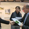 Landesrat Rolf Holub mit den Preisträgerm: Arch. DI Stefan Thalman und Mag.art.Dr.phil. Lena Lapschina