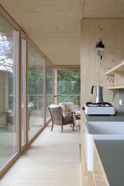 Haus in der Wiese