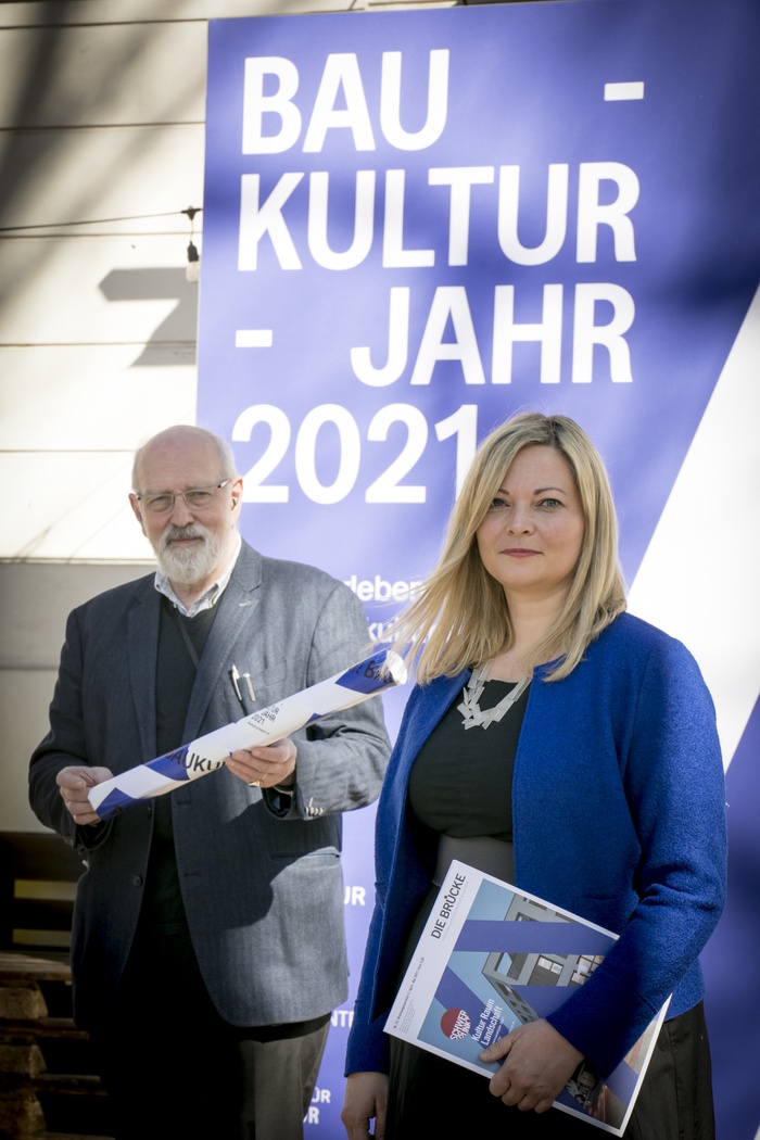 Baukulturjahr 2021 Pressekonferenz - Kuratoren Peter Nigst + Raffaela Lackner