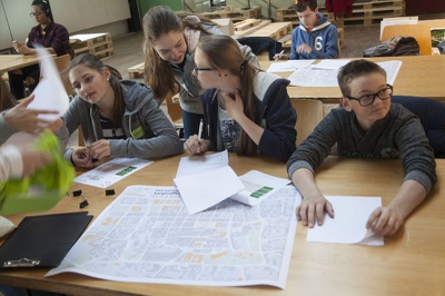 4x Stadtsafari Klagenfurt – entdecke deine Stadt – 1. Workshop: RG St. Ursula Klagenfurt, 4. Klasse