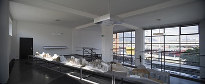 Blick in die Ausstellung "Wettbewerb Sternbrauerei Salzburg"