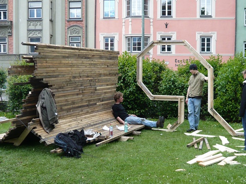Experimentelle Kleinarchitekturen im Waltherpark