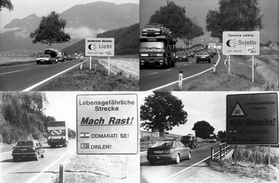Ausstellung „Gastarbajteri. 40 Jahre Arbeitsmigration“ (Initiative Minderheiten/Wien Museum, 2004). Aus der Station „Gastarbeiterroute“ von Peter Payer.
Bildarchiv: Kleine Zeitung, Graz
Fotoagentur: GEPA-pictures, Graz
Mit freundlicher Genehmigung der Initiative Minderheiten