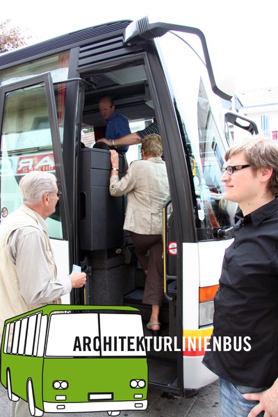 Architekturlinienbus – © Architekturlinienbus, Foto und Graphik: Dominik Scheuch Architekturlinienbus