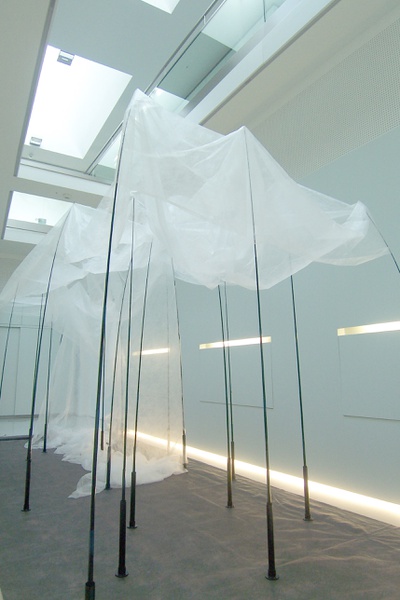 Installation mit einem japanischen Bambushain, Foto: MoNo Installation mit einem japanischen Bambushain, Foto: MoNo