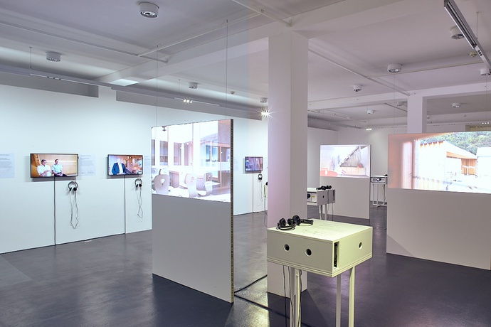 Ausstellungsansicht des Bauherr|innenpreises der Hypo Vorarlberg 2020, Foto © Darko Todorovic Ausstellungsansicht des Bauherr|innenpreises der Hypo Vorarlberg 2020, Foto © Darko Todorovic