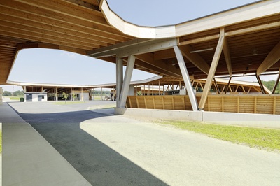 Landwirtschaftliche Fachschule Güssing, Burgenland; Bauherr: BELIG Beteiligungs- u. Liegenschafts GmbH; Architektur: Pichler & Traupmann Architekten ZT GmbH, Wien